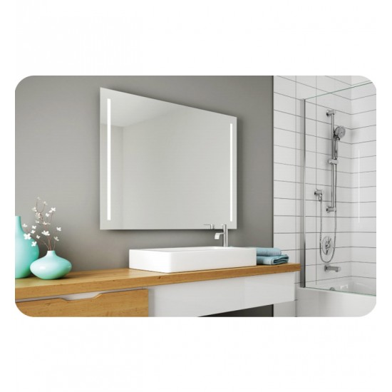 Fleurco MSUC6036 SUNRIZE Mirror 60" W x 36" H / Defogger and Cent. Light