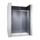 Fleurco NABF4832-40 Apollo Bowfront 45 3/4" - 46 1/2" In-line Sliding Door and Fixed Panel