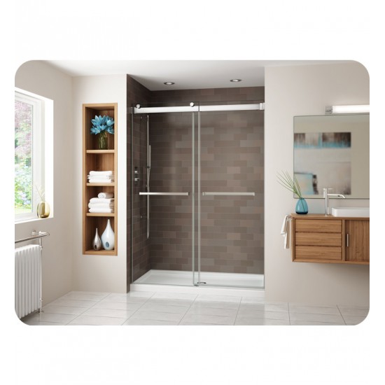 Fleurco NG148 Gemini Frameless Bypass 48 Sliding Shower Doors