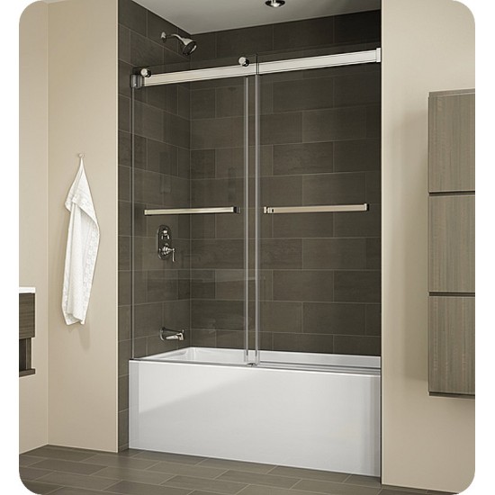 Fleurco NGT60 Gemini Frameless Bypass Sliding Tub Doors