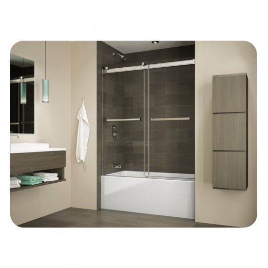 Fleurco NGT60 Gemini Frameless Bypass Sliding Tub Doors