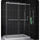Fleurco NPU48 Gemini Plus Frameless Bypass 48 Sliding Shower Doors with Return Panel