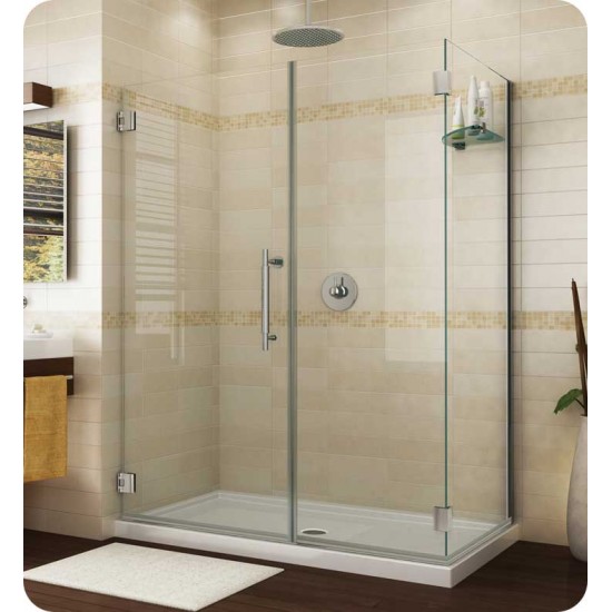 Fleurco PGKR Platinum Kara Shower Door and Panel with Return Panel and Wall Mount Hinges