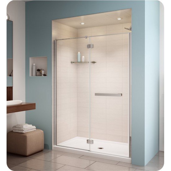 Fleurco PJ45 Platinum Pura in Line 48 Door and Fixed Panel with Glass to Glass Hinges