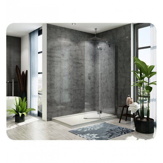 Fleurco VW4301 Evolution 4' Shower Shield with Square Top