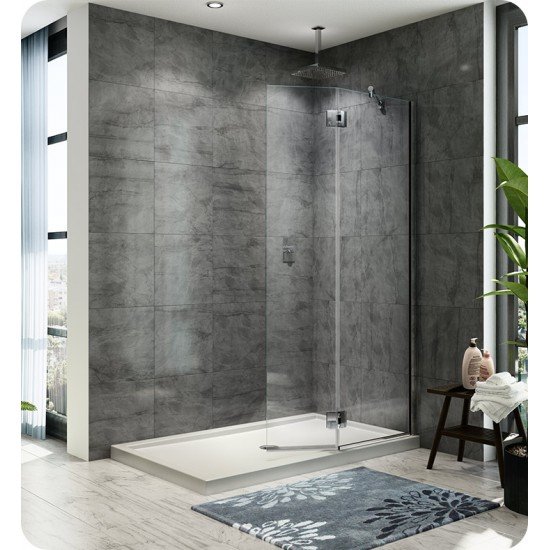 Fleurco VW56301 Evolution 5' Walk in Shower Shield with Square Top