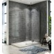 Fleurco VW56301 Evolution 5' Walk in Shower Shield with Square Top