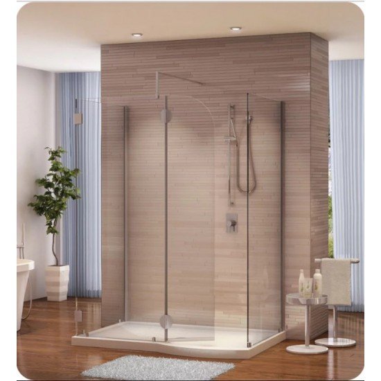Fleurco VW56302 Evolution 5' Walk in Shower System VW56302 with Square Top
