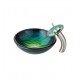 Kraus C-GV-391-19MM-10 Nature 17" Nei Glass Round Single Bowl Vessel Bathroom Sink with Waterfall Faucet