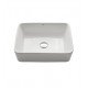 Kraus C-KCV-121-1007 White Ceramic 18 3/4" Rectangular Single Bowl Vessel Bathroom Sink with Ramus Faucet