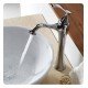 Kraus C-KCV-141-15000 White Ceramic 15 3/4" Round Single Bowl Vessel Bathroom Sink with Ventus Faucet