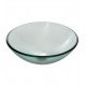 Kraus GV-101-19MM Clear 17" Thick Glass Round Single Bowl Vessel Bathroom Sink