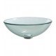 Kraus GV-101 Clear 17" Round Single Bowl Vessel Bathroom Sink in Clear