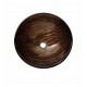 Kraus GV-398-19MM Nature 17" Single Bowl Gaia Tempered Glass Vessel Bathroom Sink in Copper Brown