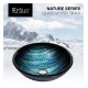 Kraus GV-399-19MM Nature 17" Single Bowl Ladon Tempered Glass Vessel Bathroom Sink in Blue