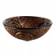 Kraus GV-650-19MM Copper 17" Luna Glass Round Single Bowl Vessel Bathroom Sink