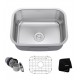 Kraus KBU12 23" Single Bowl Undermount Stainless Steel Rectangular Kitchen Sink