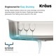 Kraus KBU12 23" Single Bowl Undermount Stainless Steel Rectangular Kitchen Sink