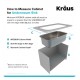 Kraus KBU12 23" Single Bowl Undermount Stainless Steel Rectangular Kitchen Sink