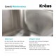 Kraus KBU12 23" Single Bowl Undermount Stainless Steel Rectangular Kitchen Sink