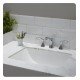 Kraus KCU-251 Elavo 23 1/4" Large Rectangular Ceramic Undermount Bathroom Sink with Overflow in White