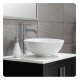 Kraus KCV-141 White Ceramic 15 3/4" Round Single Bowl Vessel Bathroom Sink