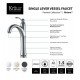 Kraus FVS-1005 Riviera 5 1/2" 1.5 GPM Single Hole Vessel Bathroom Sink Faucet