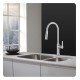 Kraus KBU24-1630-42 32" Double Bowl Undermount Stainless Steel Kitchen Sink with Nola Pull Down Kitchen Faucet and Soap Dispenser