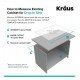 Kraus KHT301-25 Standart Pro 25" Single Bowl Drop-In Stainless Steel Square/Rectangular Kitchen Sink