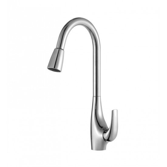 Kraus KHU100-30-KPF1621-KSD30SS 30" Single Bowl Undermount Stainless Steel Kitchen Sink with High Arch Pull Down Kitchen Faucet and Soap Dispenser