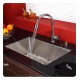 Kraus KHU100-30-KPF2230-KSD30 30" Single Bowl Undermount Stainless Steel Kitchen Sink with Kitchen Faucet and Soap Dispenser