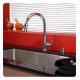 Kraus KHU100-30-KPF2230-KSD30 30" Single Bowl Undermount Stainless Steel Kitchen Sink with Kitchen Faucet and Soap Dispenser