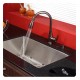 Kraus KHU100-30-KPF2230-KSD30 30" Single Bowl Undermount Stainless Steel Kitchen Sink with Kitchen Faucet and Soap Dispenser