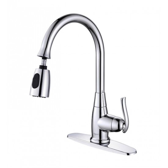 Kraus KHU100-30-KPF2230-KSD30 30" Single Bowl Undermount Stainless Steel Kitchen Sink with Kitchen Faucet and Soap Dispenser