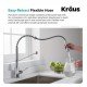 Kraus KHU101-23-1610-53 Standart Pro 23" Single Bowl Undermount Stainless Steel Kitchen Sink with Pull Down Kitchen Faucet and Soap Dispenser