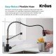Kraus KHU101-23-1610-53 Standart Pro 23" Single Bowl Undermount Stainless Steel Kitchen Sink with Pull Down Kitchen Faucet and Soap Dispenser