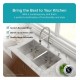 Kraus KHU103-33-KPF2230-KSD30SN 32 3/4" Double Bowl Undermount Stainless Steel Kitchen Sink with Kitchen Faucet and Soap Dispenser