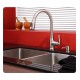 Kraus KHU103-33-KPF2230-KSD30SN 32 3/4" Double Bowl Undermount Stainless Steel Kitchen Sink with Kitchen Faucet and Soap Dispenser