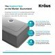 Kraus KHU111-25 Standart Pro 25" Single Bowl Undermount Stainless Steel Rectangular Kitchen Sink
