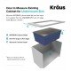 Kraus KHU32 Pax 30 1/2" Single Bowl Undermount Stainless Steel Rectangular Kitchen Sink