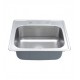 Kraus KTM25 25" Single Bowl Drop-In Stainless Steel Square Kitchen Sink