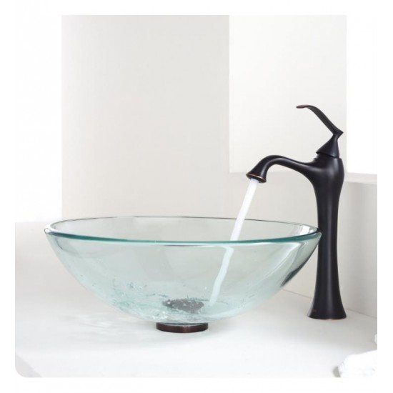 Kraus KEF-15000 Ventus Exquisite 7" 1.2 GPM Single Hole Vessel Bathroom Sink Faucet