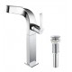 Kraus KEF-15100 Typhon Exquisite 7 1/4" 1.5 GPM Single Hole Vessel Bathroom Sink Faucet in Chrome