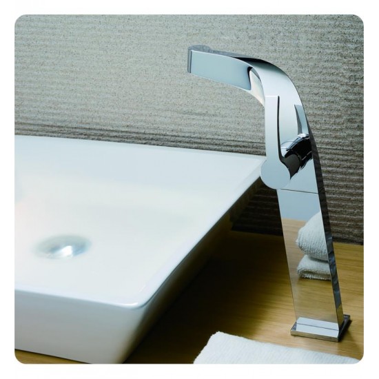 Kraus KEF-15100 Typhon Exquisite 7 1/4" 1.5 GPM Single Hole Vessel Bathroom Sink Faucet in Chrome