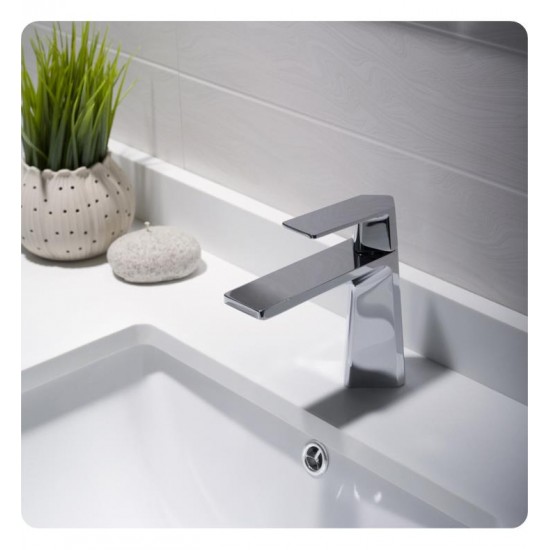 Kraus KEF-15301 Aplos Exquisite 5 3/4" Single Handle Vessel Bathroom Sink Faucet with Lift Rod Drain