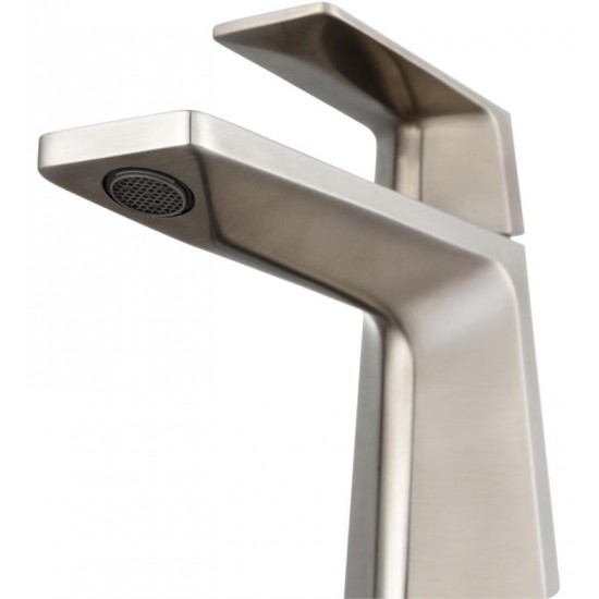 Kraus KEF-15301 Aplos Exquisite 5 3/4" Single Handle Vessel Bathroom Sink Faucet with Lift Rod Drain