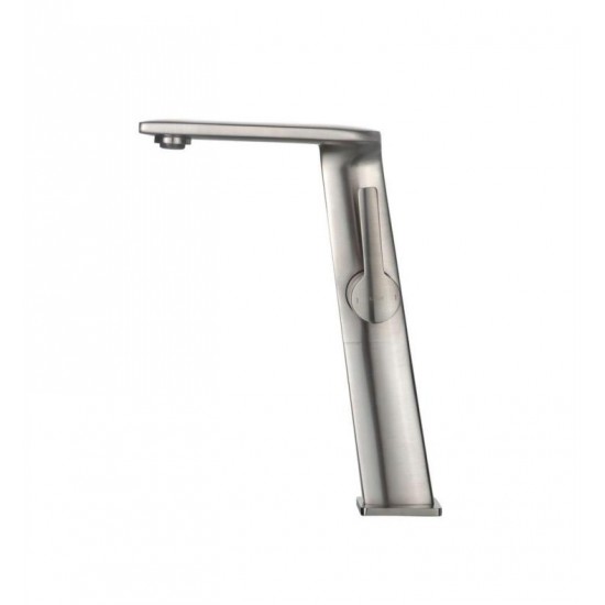 Kraus KEF-15400BN Novus Exquisite 6 1/4" 1.5 GPM Single Hole Vessel Bathroom Sink Faucet in Brushed Nickel