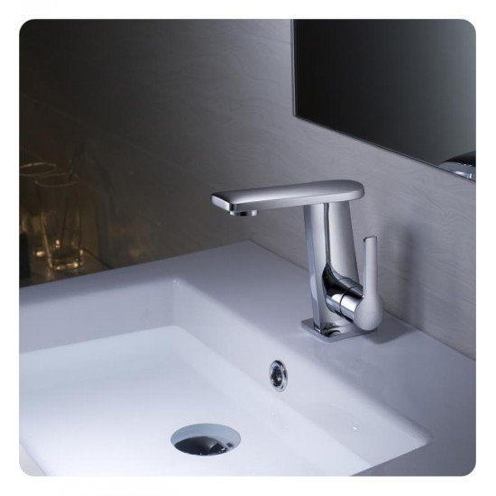Kraus KEF-15401 Novus Exquisite 4 7/8" 1.5 GPM Single Hole Mid-Arc Bathroom Sink Faucet