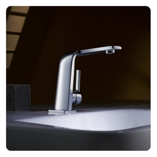 Kraus KEF-15401 Novus Exquisite 4 7/8" 1.5 GPM Single Hole Mid-Arc Bathroom Sink Faucet