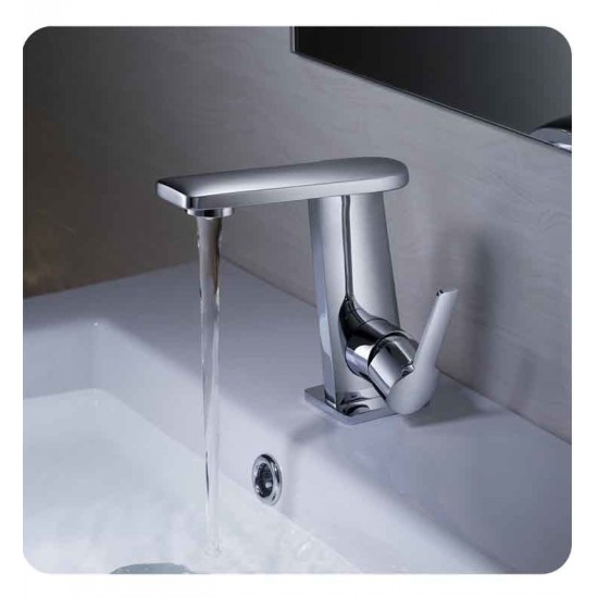 Kraus KEF-15401 Novus Exquisite 4 7/8" 1.5 GPM Single Hole Mid-Arc Bathroom Sink Faucet